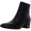 Lauren Ralph Lauren Womens Welford Leather Ankle Boots Black 8.5 Medium )